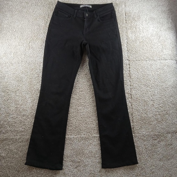 J Brand Jeans Womens 30 Black Scarlett Bootcut Stretch 7018 Jett USA - Picture 1 of 10
